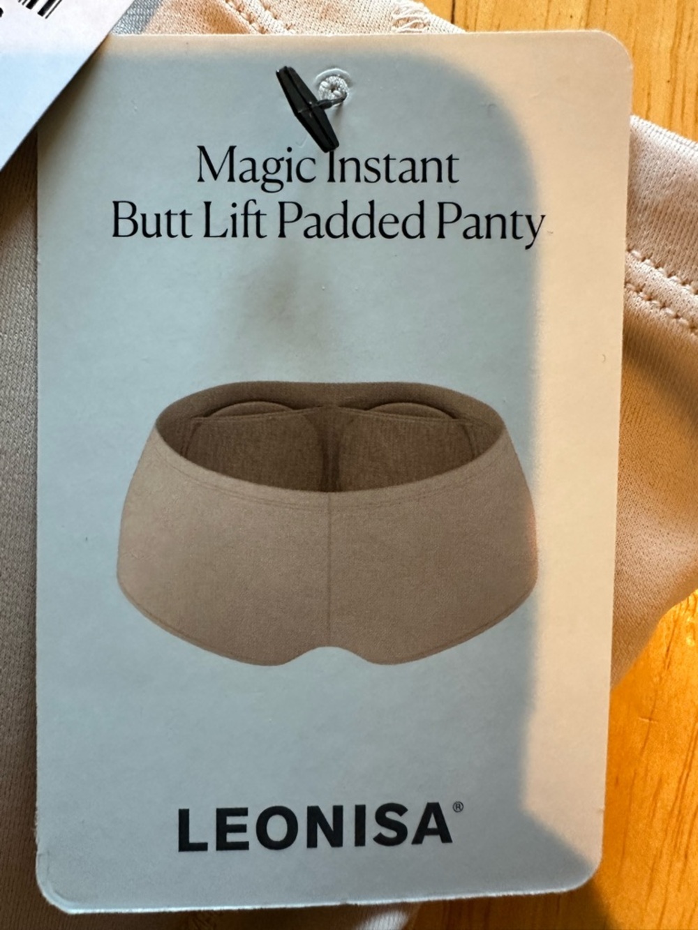 Leonisa Magic Instant Butt Lift Padded Panty - Beige - Picture 4 of 6